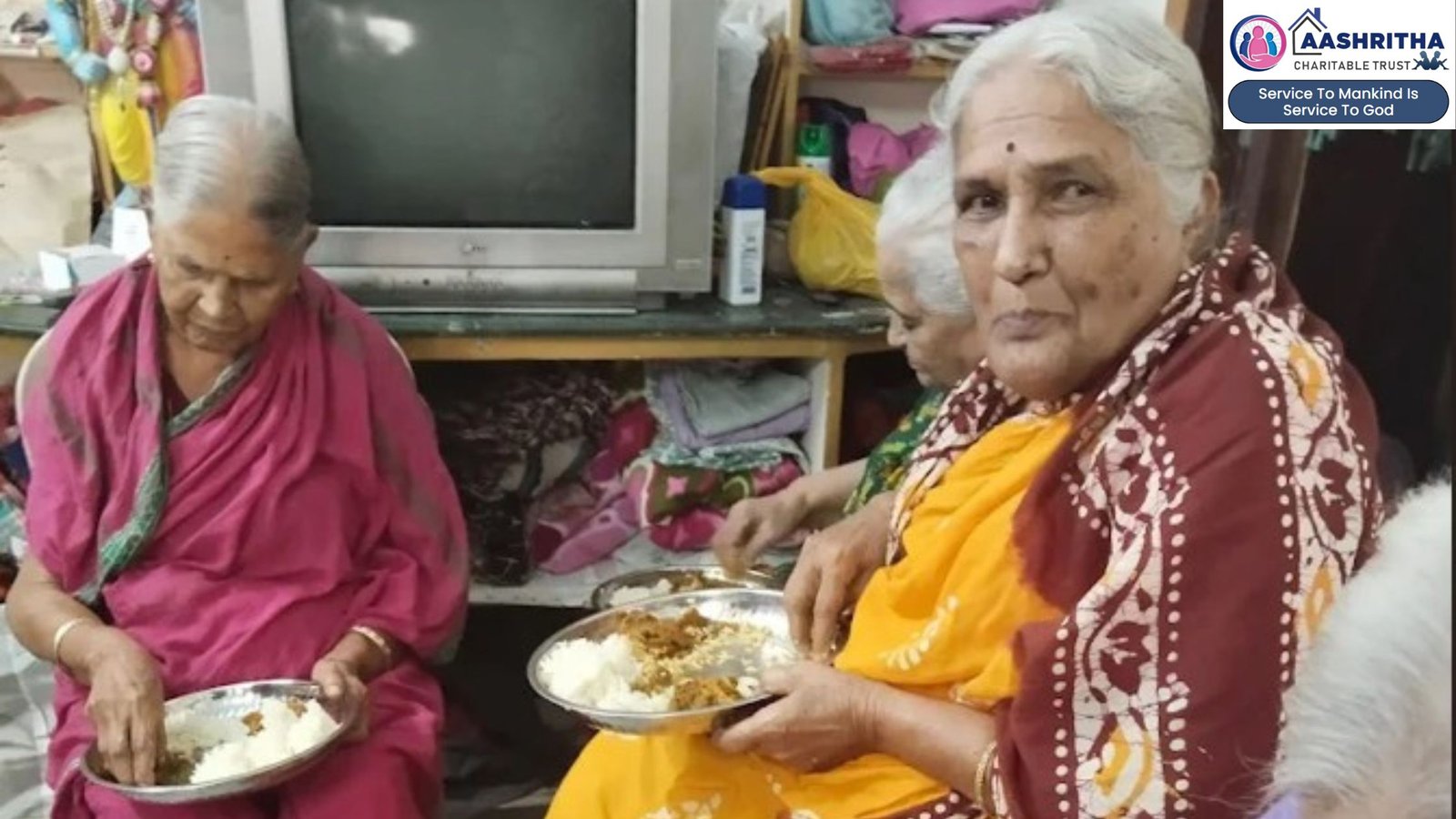Nutritious breakfast for senior citizens at Aashritha NGO