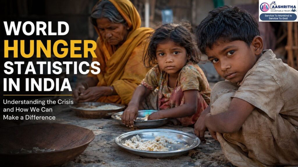 World hunger statistics in India showing food insecurity and hunger among vulnerable families