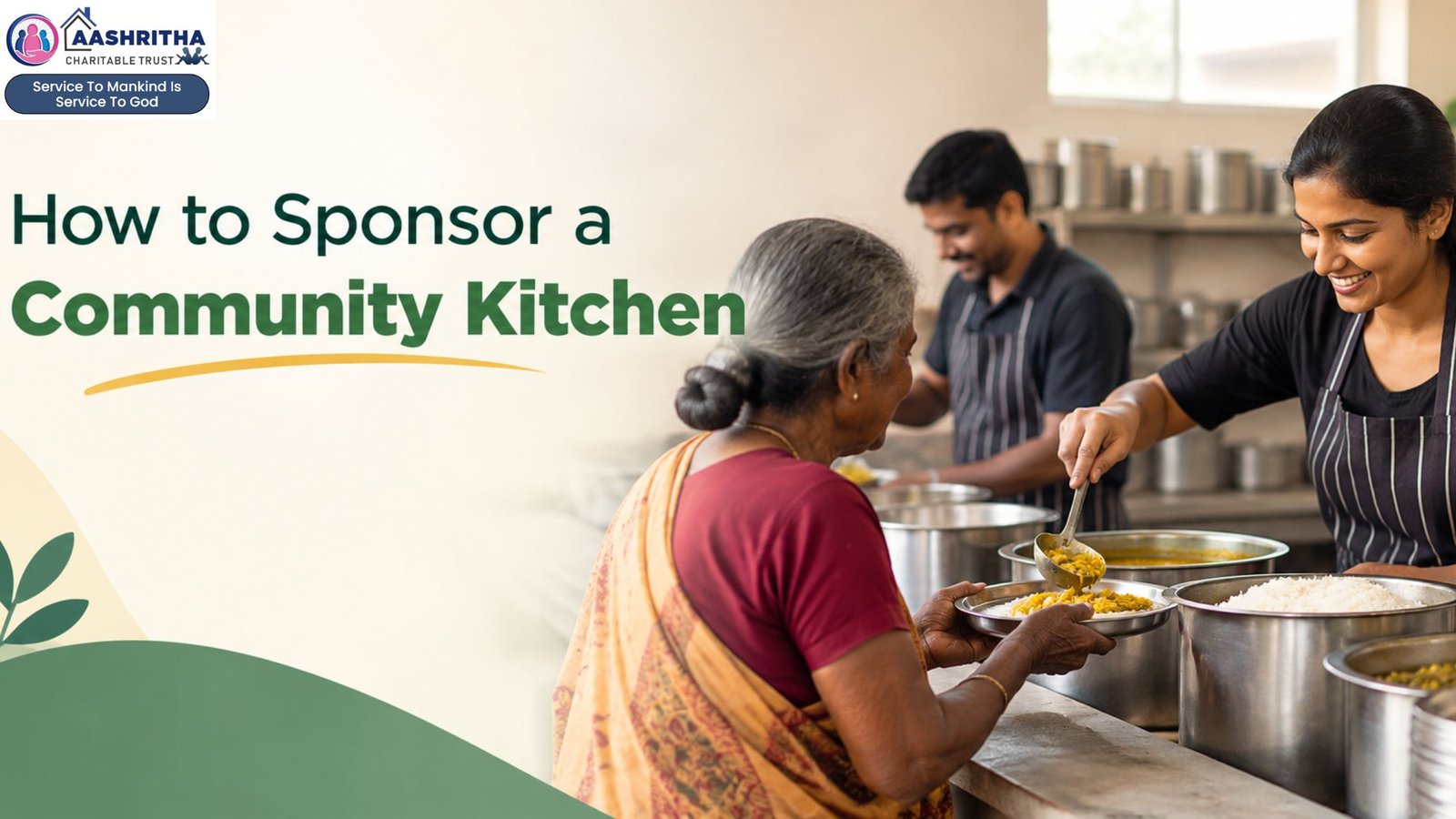 How to sponsor a community kitchen and support meals for people in need